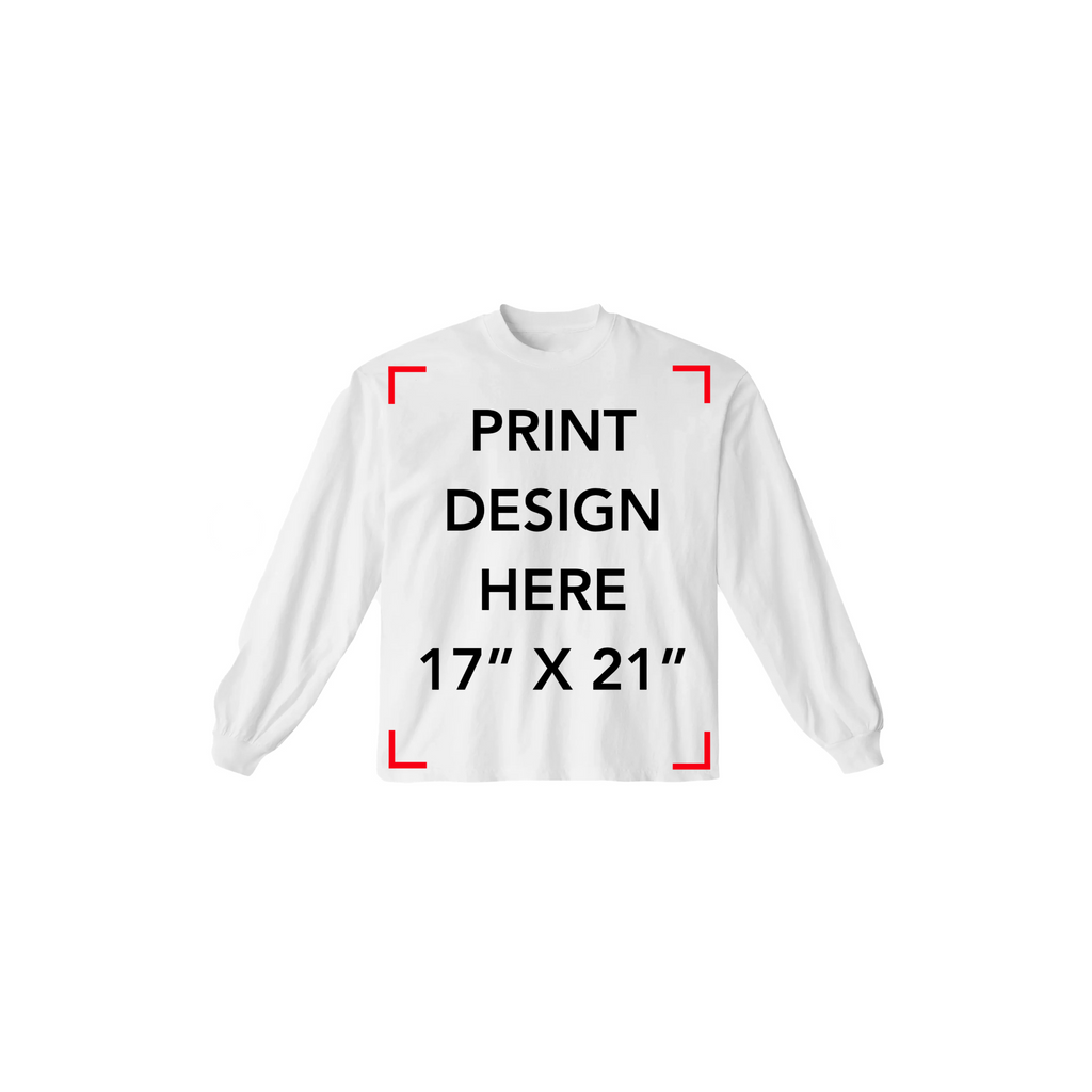 SHAKAWEAR WHITE LONGSLEEVE (FRONT PRINT ONLY)